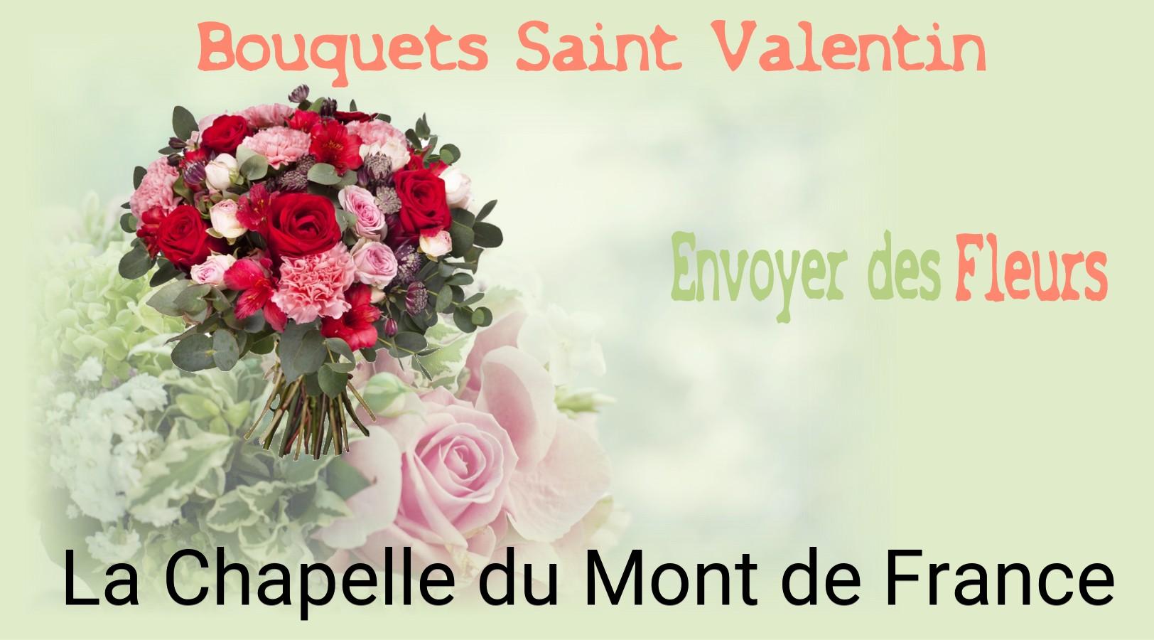 Roses de Saint-Valentin livrées à La Chapelle-du-Mont-de-France